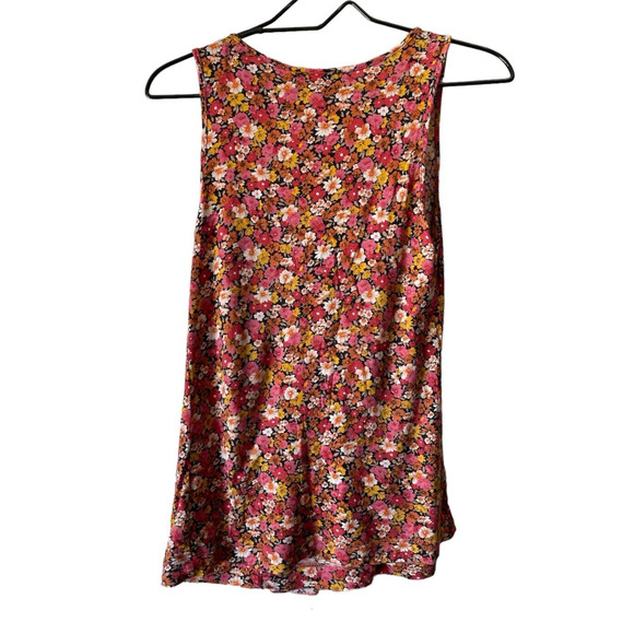 Cute XXI FOREVER Floral Tank Top Size Medium M Womens Juniors Ruffles - Picture 3 of 6